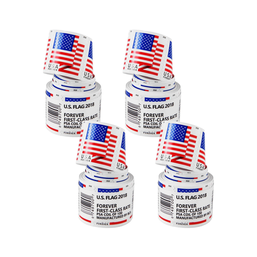 2018 USA Flag Forever Postage Stamps 4 coil