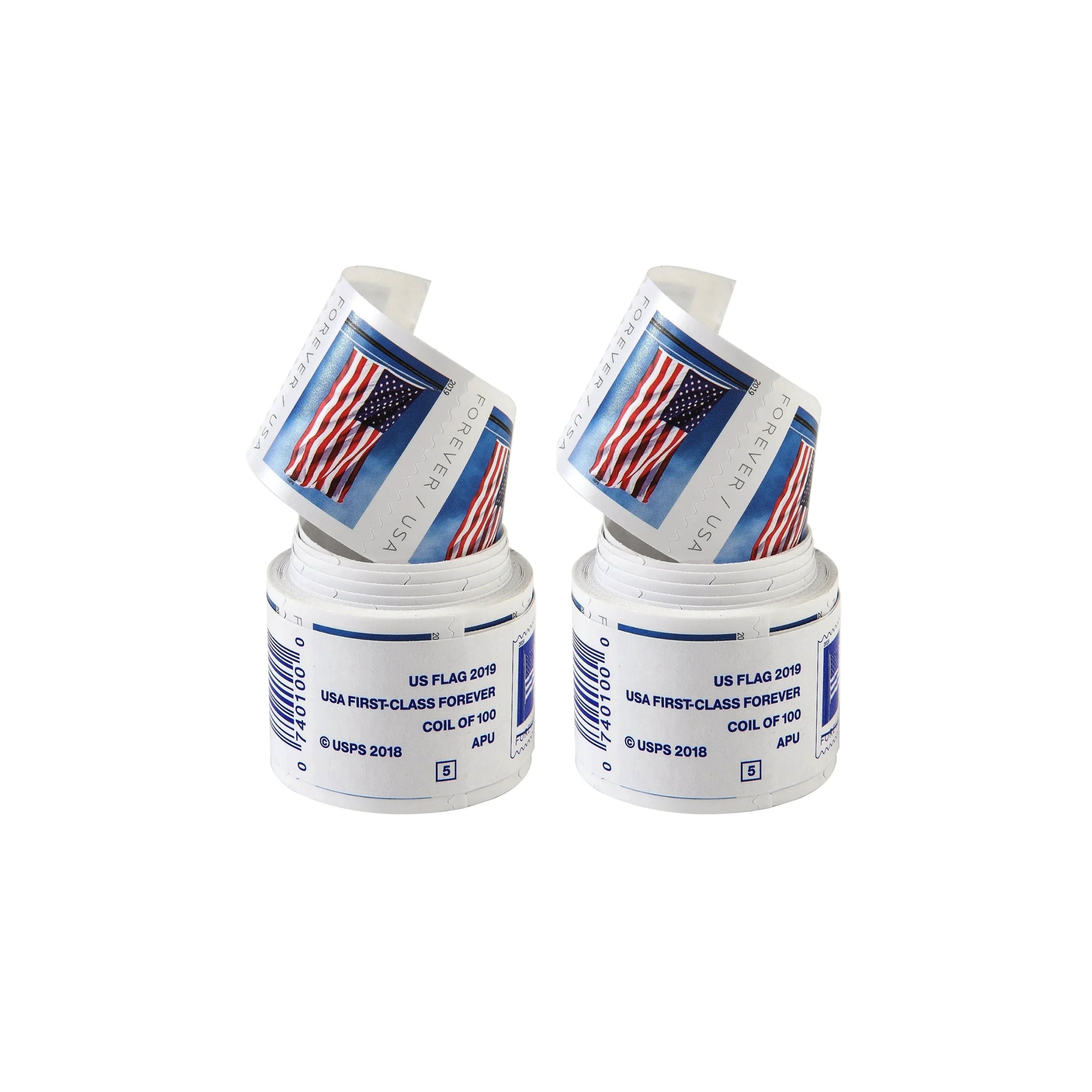 2019 USA Flag Forever Postage Stamps 2 coil