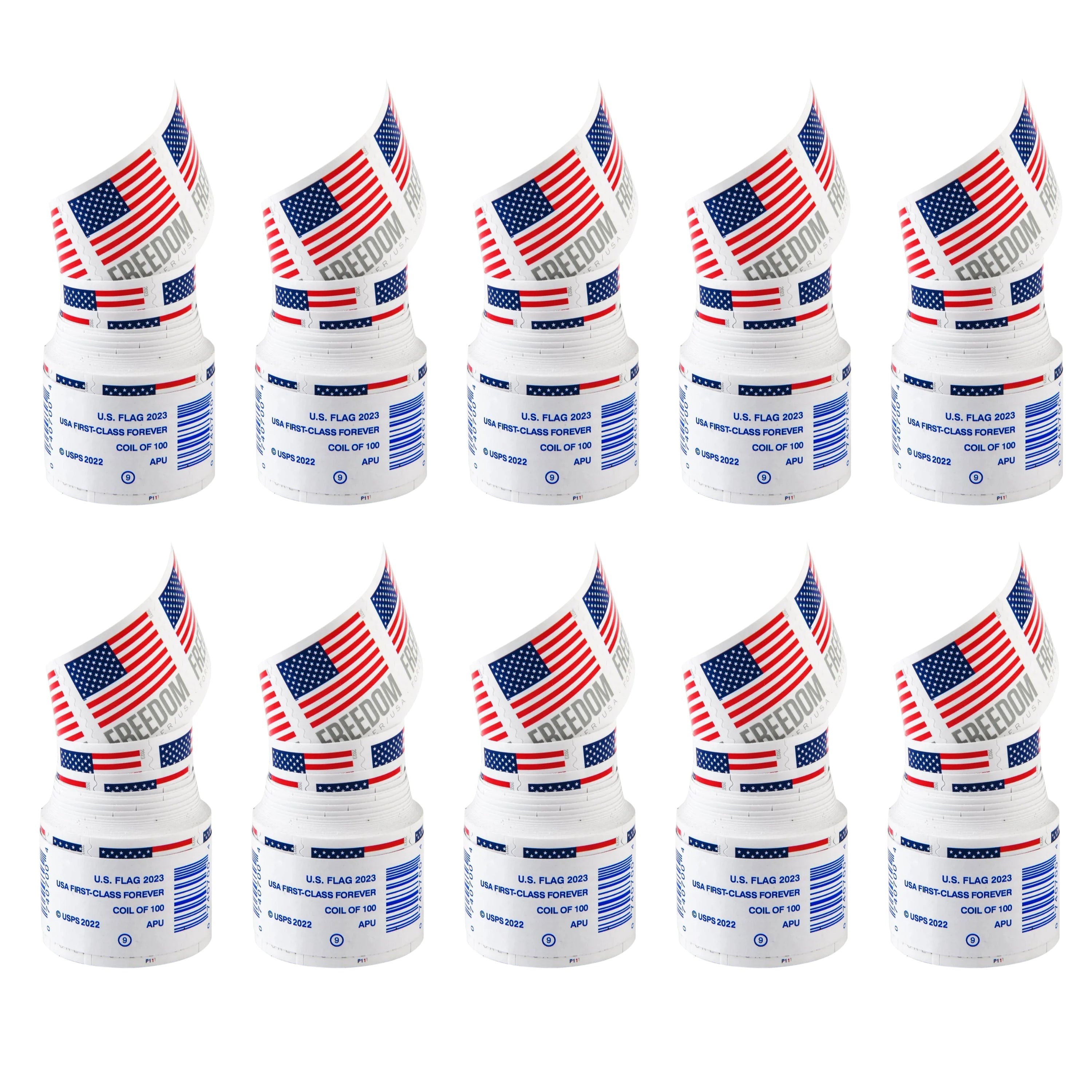 2023 USA Flag Forever Postage Stamps 10 coil
