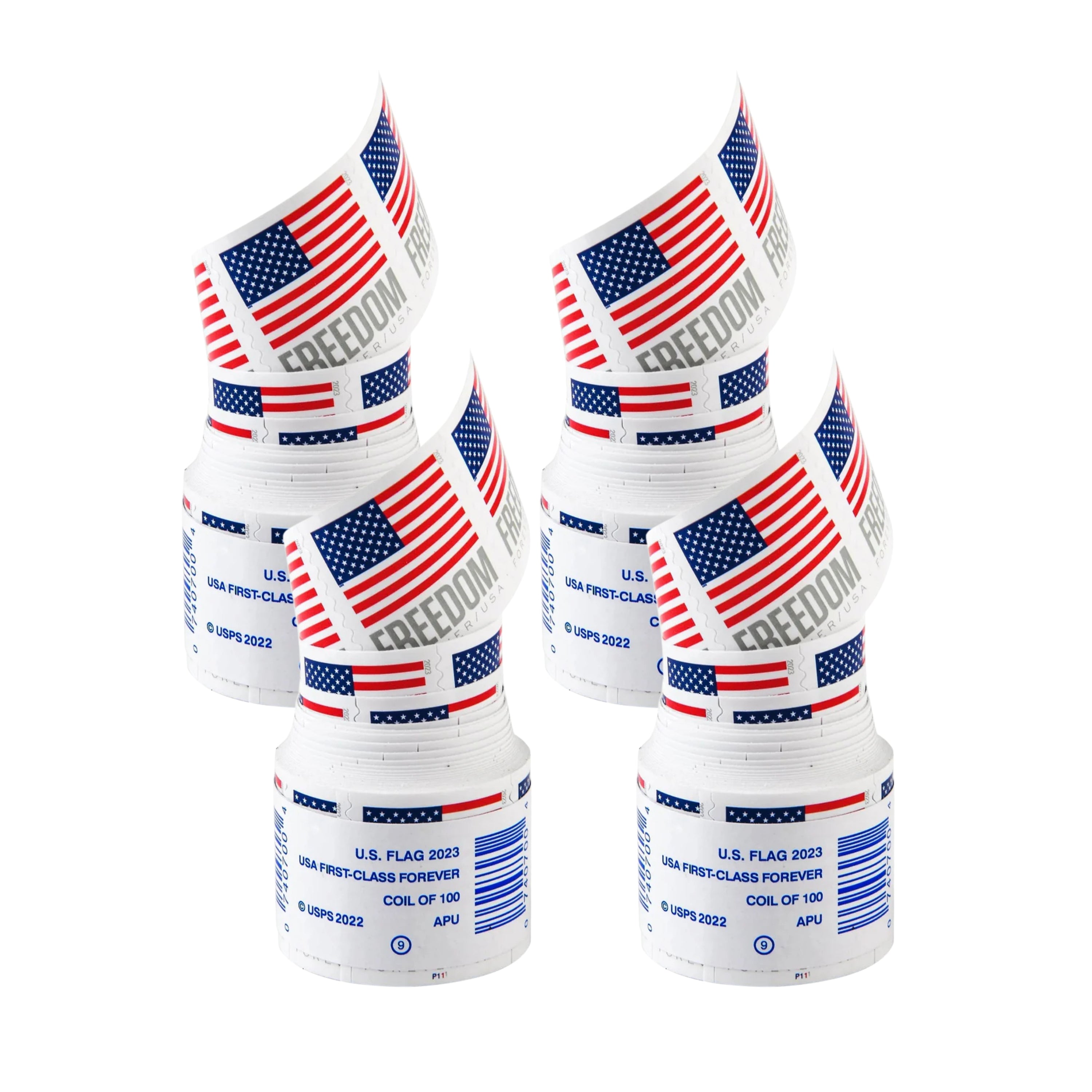 2023 USA Flag Forever Postage Stamps 4 coil
